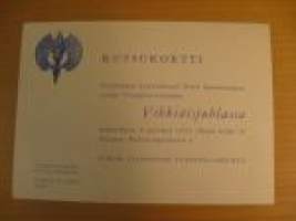 Turun Ylioppilastalon vihkiäisjuhla kutsukortti