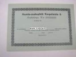 Asunto Oy Korpolaistie 6 -osakekirja