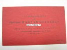 Pääsylippu Professori Ragnar Österberg´in esitelmään 