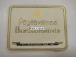 Alko Pöytäviinaa Bordsbrännvin -viinaetiketti 1930-luvulta