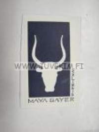 Ex Libris Maya Gayer -kirjanomistajamerkki