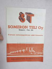 Someron Tiili Oy - Tietoja salaojaputkista sekä hinnasto