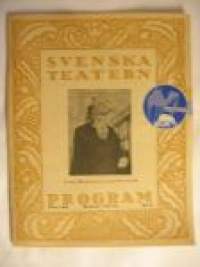 Svenska Teatern Program 1924-25 nr 3 -käsiohjelma