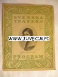 Svenska Teatern Program 1921-22 nr 23 -käsiohjelma