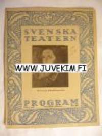 Svenska Teatern Program 1921-22 nr 20 -käsiohjelma