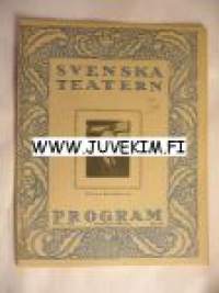 Svenska Teatern Program 1921-22 nr 15 -käsiohjelma