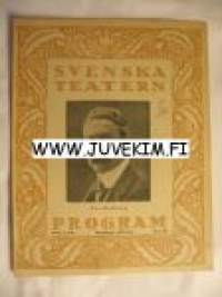 Svenska Teatern Program 1921-22 nr 13 -käsiohjelma