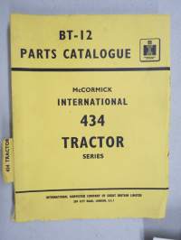 McCormick International 434 Tractor series - BT-12 Parts Catalogue -varaosaluettelo