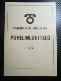 Paimion puhelin oy / Puhelinluettelo 1977