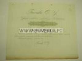 Tervala Oy, Suonenjoki 1943, 1 000 mk -osakekirja