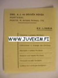 Ex Libris A. J. De Gouvéa Neves