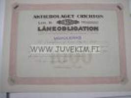 Aktiebolaget Crichton låneobligation 1916, 1 000 mk 5,5% -obligaatiolaina