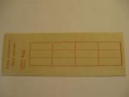 Veikkauskuponki pahvinen