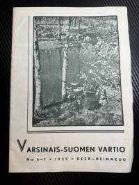 Varsinais-Suomen Vartio - Kesä- Heinäkuu 1939 nro 6-7