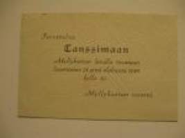 Tervetuloa tanssimaan Myllykartun lavalle 21.8.1948 Myllykartun nuoret