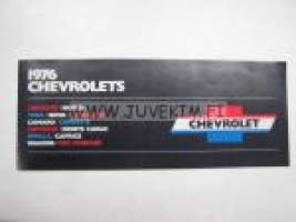 Chevrolet 1976 -myyntiesite