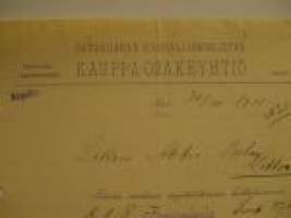 Satakunnan Kansallismielisten Kauppa-Osakeyhtiö Pori 30.11.1911 -asiakirja