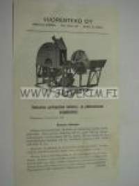 Vuorenteko Oy polttopuiden katkaisu- ja pilkkomiskone -myyntiesite