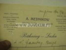 A. Mednikow, Helsinki 7.2.1923 -asiakirja