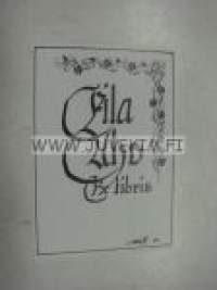 Ex Libris Aila Aho -kirjanomistajamerkki