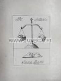 Ex Libris Juha Bang -kirjanomistajamerkki