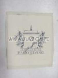 Ex Libris Harry Elving -kirjanomistajamerkki