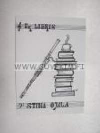 Ex Libris Stina Ojala -kirjanomistajamerkki
