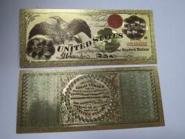 United States (Eagle) - 100 USD - One Hundred US Dollars - Gold foil novelty note -keräilyseteli 24 K kullattu seteli, leikkirahaa