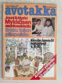 Avotakka 1979 nr 6, Jouni ja Maria Mykkäsen koti, Kaitalahden jugendtalo Villa Idman, Kuisti huonekalut