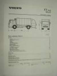 Volvo F7 Miljö -tekniset tiedot, esite