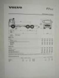 Volvo F7 6X2 -tekniset tiedot, esite