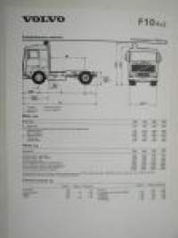 Volvo F10 4X2 -tekniset tiedot, esite