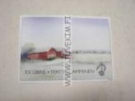 Ex Libris Terttu Lamminen -kirjanomistajamerkki piirtänyt Tapani Kiippa