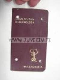 Turun Seudun Osuuskassa -säästökirja