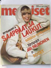 Me Naiset 1977 nro 36, ilmestynyt 8.9.1977. Rocky - Sylvester Stallone, Vivien Leigh, Bökars ystävyyden talo