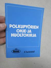 Monark & Crescent polkupyörät ohje- ja huoltokirja -käyttöohjekirja