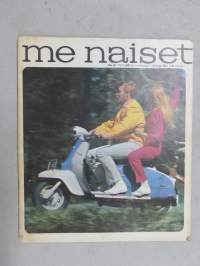 Me Naiset 1967 nr 28, 12.7.1967, Jockey-tytöt Eeva Sukula &Eva Sittnikow, Olli alho, Twiggy-look, Klaus Mäkelä, Taiteilijat Ulla Rantanen & Esko Tirronen, ym.