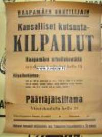 Haapamäen Urheilijain kansalliset kutsuntakilpailut -juliste