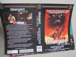 Kilimandjaro (In the shadow of Kilimandjaro) -alkuperäinen VHS-kasetin kansipaperi