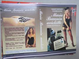 Maria Brownin avioliitto (Die Ehe der Maria Brown, ohjaus Rainer Werner Fassbinder) -alkuperäinen VHS-kasetin kansipaperi
