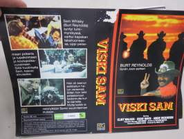 Viski Sam (Sam Whisky - Burt Reynolds) -alkuperäinen VHS-kasetin kansipaperi