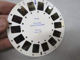 Mäuschen und der Maulwurf MS 24 - Made in GDR (German Democratic Republic - Itä-Saksa) -itäsaksalainen kuvakiekko (vastaa View-Master kuvakiekkoa)