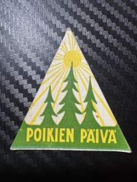 Poikien päivä -matkalaukkumerkki