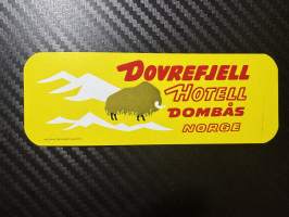 Dovrefjell Hotell Dombås Norway -matkalaukkumerkki