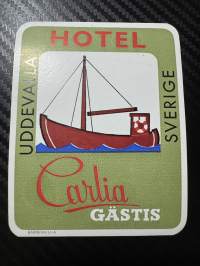 Hotel Sverige paulia Gästis -matkalaukkumerkki