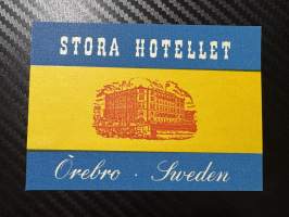 Stora Hotellet Örebro Sweden -matkalaukkumerkki