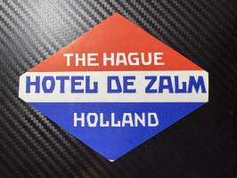 The Hague Hotel De Zalm Holland -matkalaukkumerkki