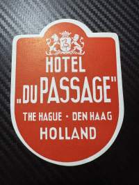 Hotel Du Passace Holland -matkalaukkumerkki