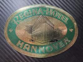Regina- Hotel Hannover -matkalaukkumerkki