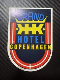 Grand Hotel Copenhagen -matkalaukkumerkki